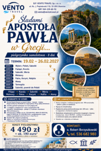 Pielgrzymka śladami św. Pawła Apostoła w Grecji